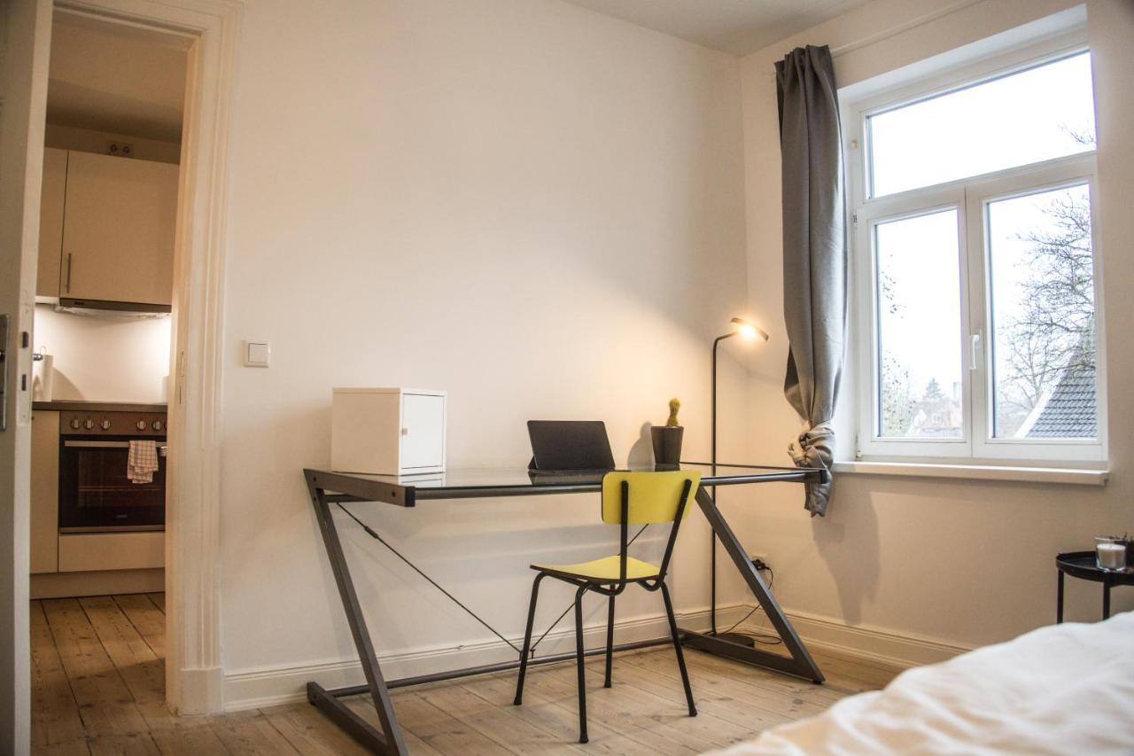 Doppelbett In Heller Wohnung Hamburgo Exterior foto